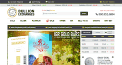Desktop Screenshot of bullionexchanges.com